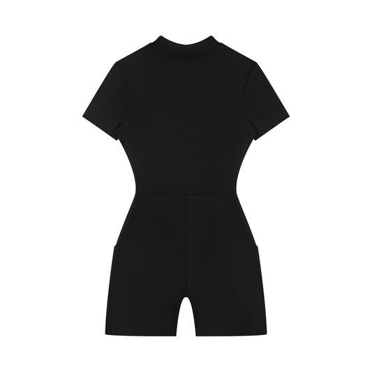 Queen Within Quarter-Zip Short Sleeve Romper