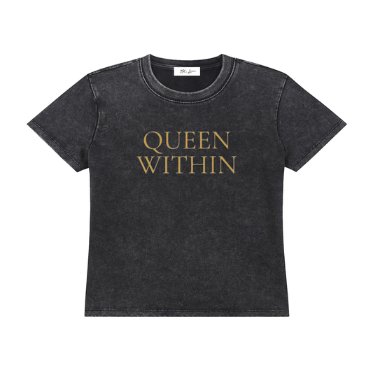 Queen Within Vintage Wash Drop Shoulder T-shirt