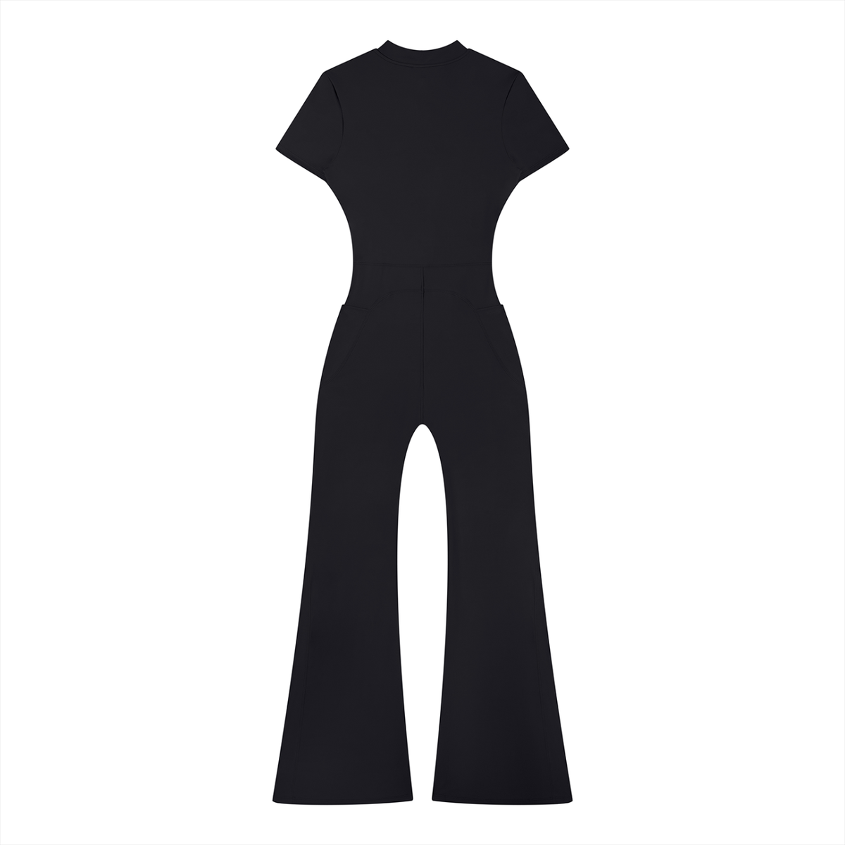 The Queen Within Flared Leg Quarter-Zip Jumpsuit