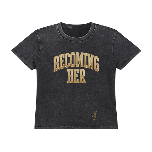 BECOMING HER VINTAGE WASH TEE