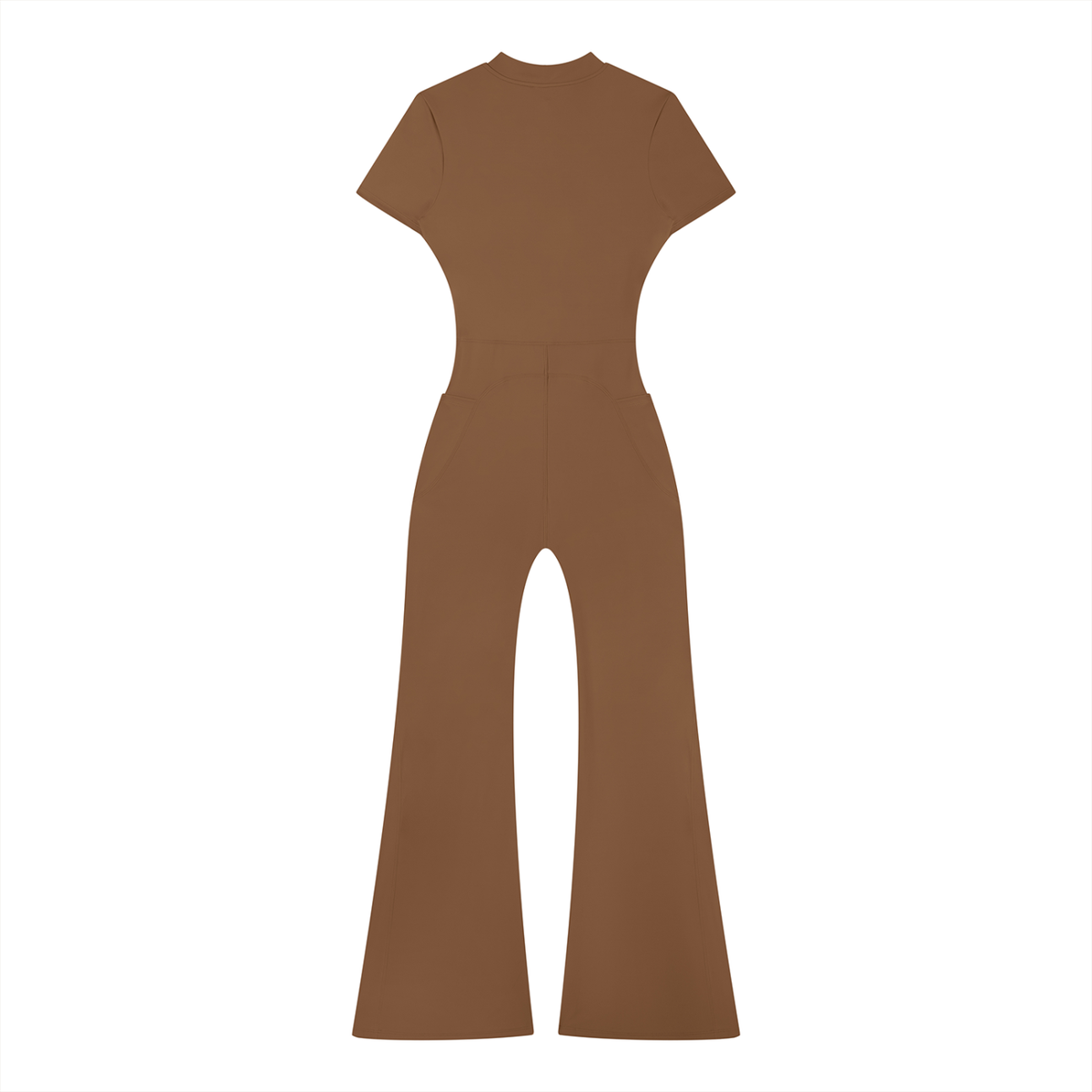 The Queen Within Flared Leg Quarter-Zip Jumpsuit