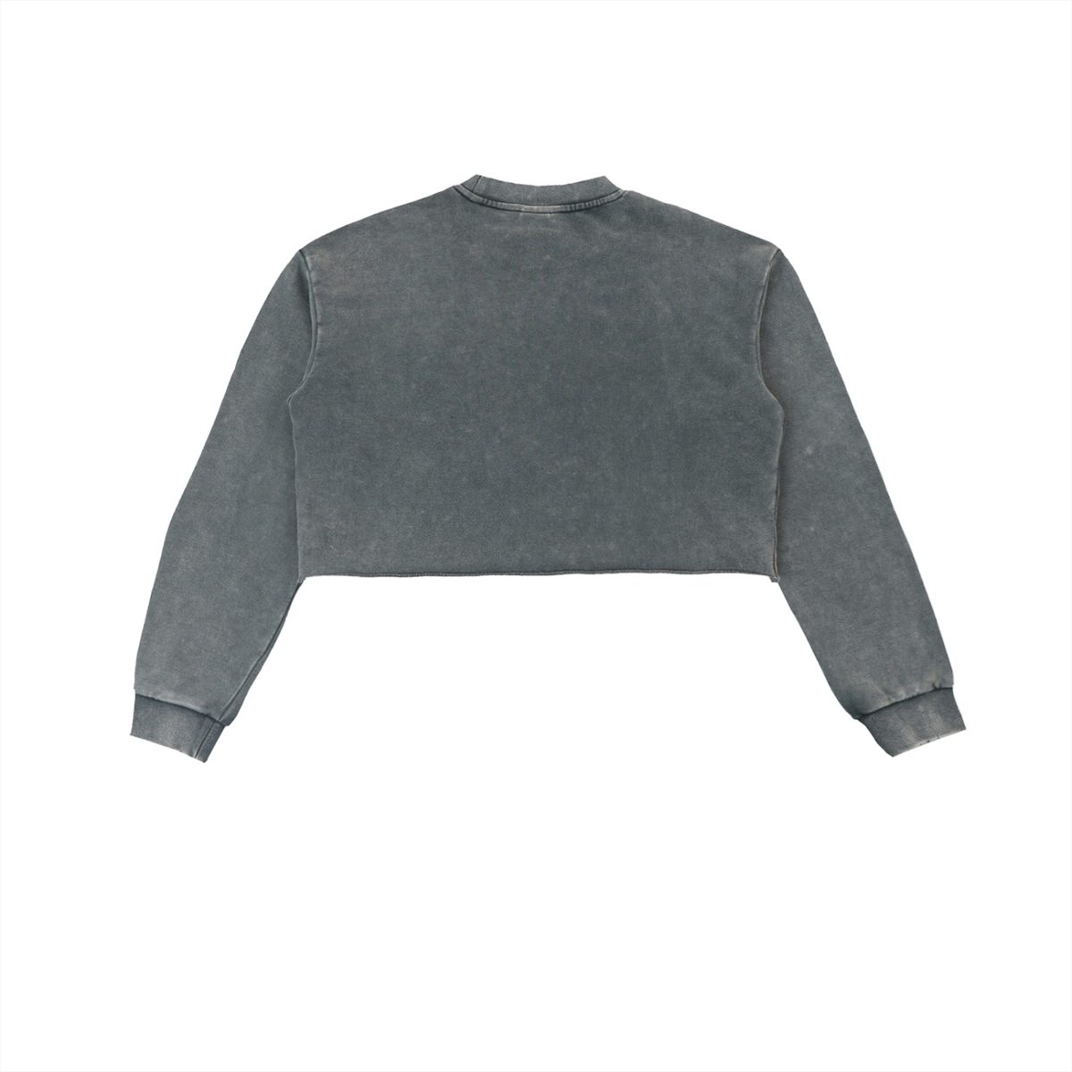 Queen Within Raw Edge Cropped Sweatshirt